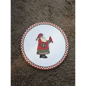 Vintage Sakura Trivet Magic of Santa Holiday Mugs Christmas Trees Stars Cardinal
